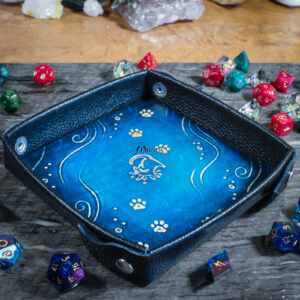 piste tapis dés cuir jdr jeu rôle dice chat fou cat