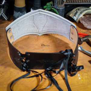ceinture serre-taille pansière arcaniste cuir mage necromancien dragon