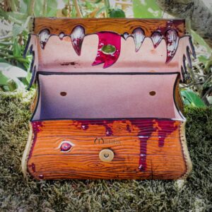 boite coffre coffret mimic cuir monstre miinda jdr jeu rôle dés