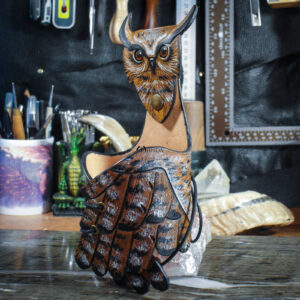 porte gobelet corne accessoire costume larp gn festival hibou