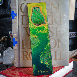 marque-page bookmark cuir lecture livre kakapo