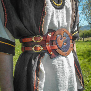 ceinture pansiere serre-taille ceinturon costume larp gn jdr panthère léopard
