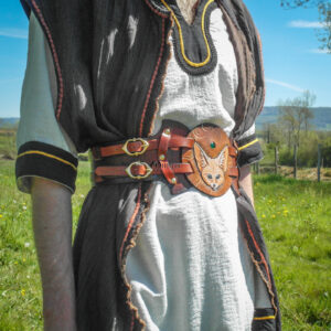 ceinture pansière serre-taille ceinturon costume larp gn jdr fennec