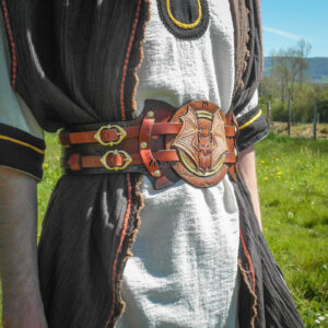 ceinture pansière serre-taille ceinturon costume larp gn jdr chauve-souris bat