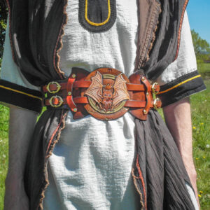 ceinture pansière serre-taille ceinturon costume larp gn jdr chauve-souris bat