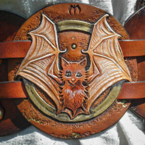 ceinture pansière serre-taille ceinturon costume larp gn jdr chauve-souris bat