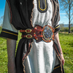 ceinture pansiere serre-taille ceinturon costume larp gn jdr corbeau