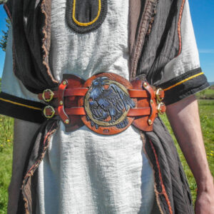 ceinture pansiere serre-taille ceinturon costume larp gn jdr corbeau