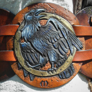 ceinture pansiere serre-taille ceinturon costume larp gn jdr corbeau