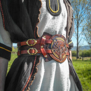 ceinture pansiere serre-taille ceinturon costume larp gn jdr cerf