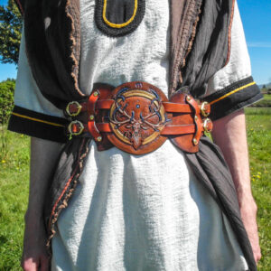 ceinture pansiere serre-taille ceinturon costume larp gn jdr cerf