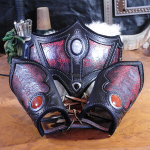 canon bras manchette brassard cuir dragon miinda comptesse vampire