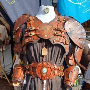 ceinture pansière serre-taille ceinturon costume larp gn dragon rune armure