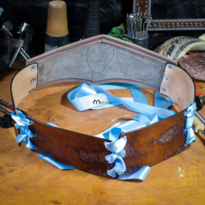 ceinture serre-taille pansière arcaniste cuir mage elfe fée nymphe