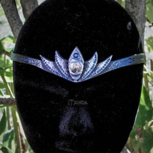 diadème tiare couronne bandeau de front cuir miinda costume