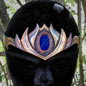 diademe tiare couronne bandeau de front cuir miinda costume