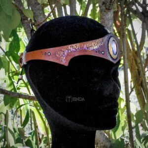 diademe tiare couronne bandeau de front cuir miinda costume