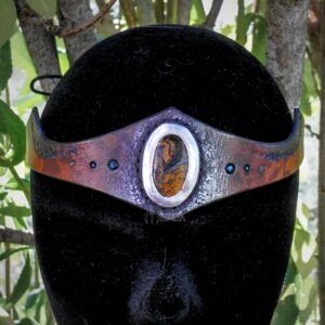 diademe tiare couronne bandeau de front cuir miinda costume