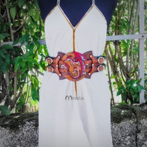 ceinture pansière serre-taille ceinturon costume larp gn dragon wyvern
