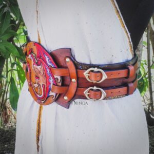ceinture pansière serre-taille ceinturon costume larp gn dragon wyvern