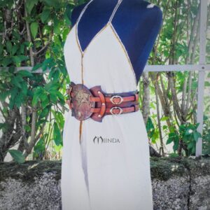 ceinture pansière serre-taille ceinturon costume larp gn dragon wyvern